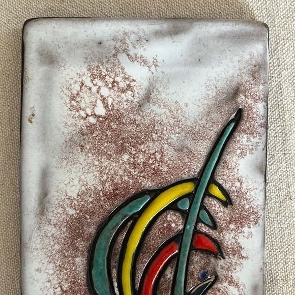 Ruscha MCM‎ Rooster Ceramic Wall Plate 50s 60s Era - Picture 3 of 9